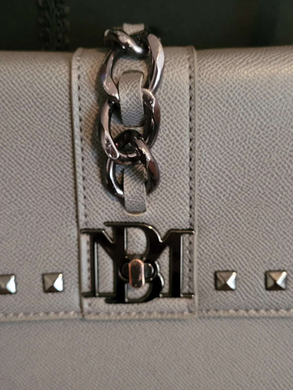 Badgley Mischka structured satchel